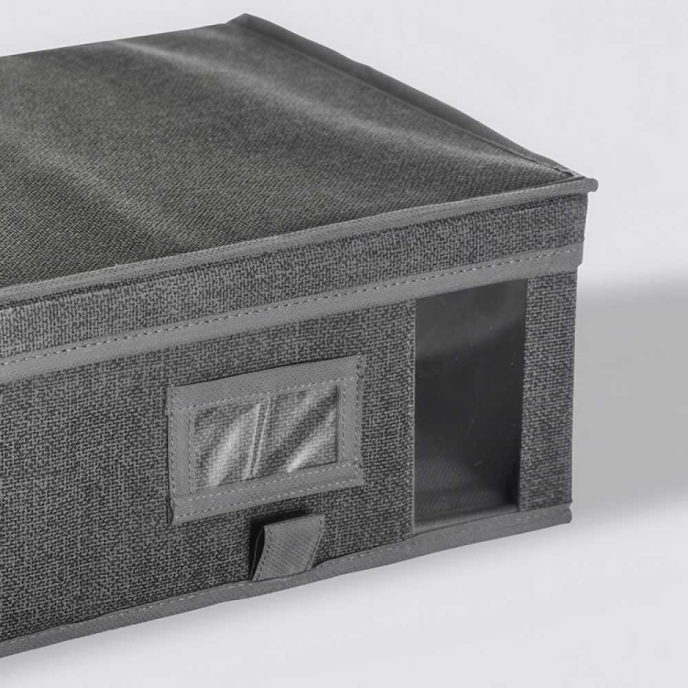 Box with lid, ORSO STORAGE BOX SMALL, 30 x 30 x H 15 cm, Dark Grey in the group Storage / Storage boxes at SmartaSaker.se (41772)