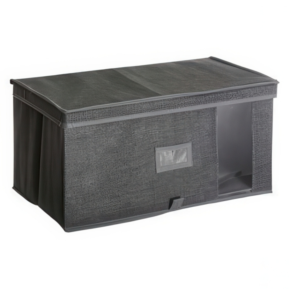 Box with lid, ORSO STORAGE BOX XL, 50 x 30 x H 25 cm, Dark Grey in the group Storage / Storage boxes at SmartaSaker.se (41773)