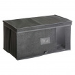Box with lid, ORSO STORAGE BOX XL, 50 x 30 x H 25 cm, Dark Grey