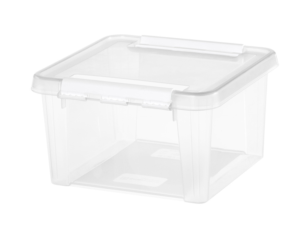 Box, SMARTSTORE 7L HOME, 28 x 28 x H 17 cm, Clear / White in the group Storage / Storage boxes / SmartStore storage boxes at SmartaSaker.se (41774)