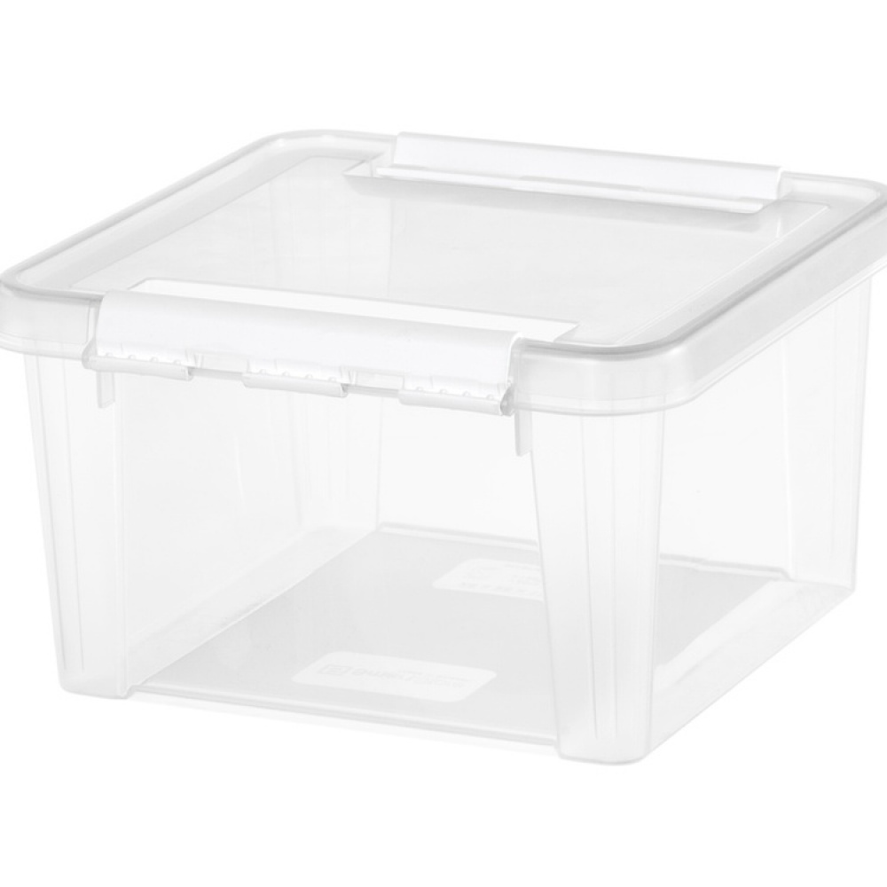 Box, SMARTSTORE 7L HOME, 28 x 28 x H 17 cm, Clear / White in the group Storage / Storage boxes / SmartStore storage boxes at SmartaSaker.se (41774)