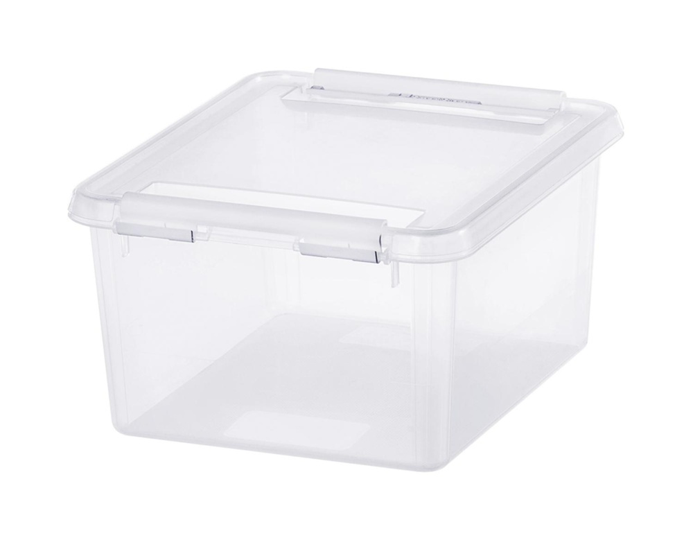 Box, Small, SMARTSTORE 2L HOME, 21 x 17 x H11 cm, Clear / White in the group Storage / Storage boxes / SmartStore storage boxes at SmartaSaker.se (41775)