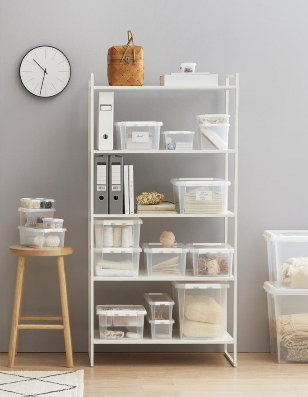 Box, Small, SMARTSTORE 2L HOME, 21 x 17 x H11 cm, Clear / White in the group Storage / Storage boxes / SmartStore storage boxes at SmartaSaker.se (41775)