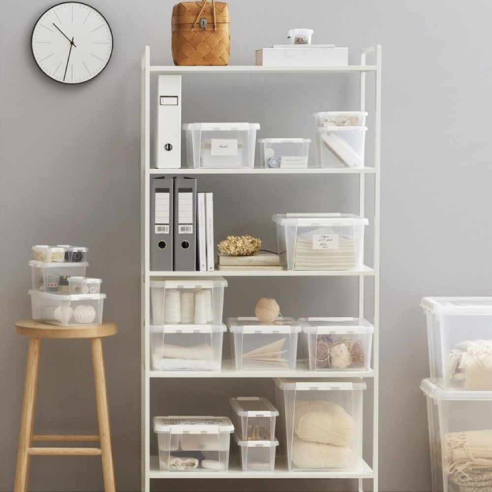 Box, Small, SMARTSTORE 2L HOME, 21 x 17 x H11 cm, Clear / White in the group Storage / Storage boxes / SmartStore storage boxes at SmartaSaker.se (41775)