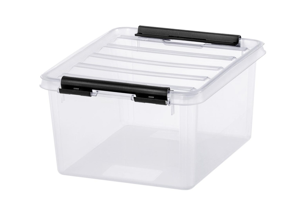 Box, Small, SMARTSTORE 2L, CLASSIC, 21 x 17 x H11 cm, Clear / Black in the group Storage / Storage boxes / SmartStore storage boxes at SmartaSaker.se (41776)