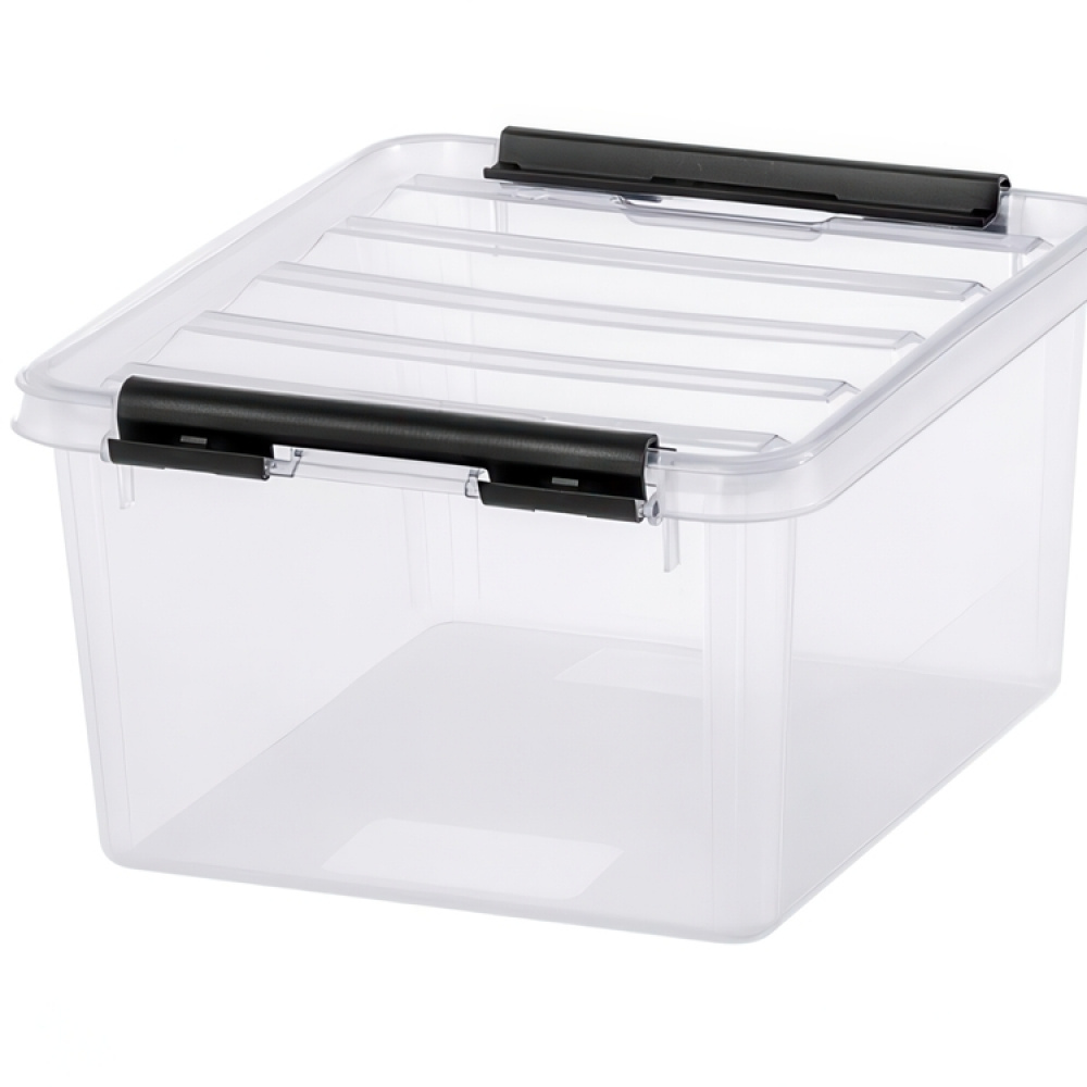 Box, Small, SMARTSTORE 2L, CLASSIC, 21 x 17 x H11 cm, Clear / Black in the group Storage / Popular brands / SmartStore at SmartaSaker.se (41776)