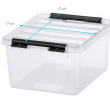 Box, Small, SMARTSTORE 2L, CLASSIC, 21 x 17 x H11 cm, Clear / Black Box, Small, SMARTSTORE 2L, CLASSIC, 21 x 17 x H11 cm, Clear / Black
