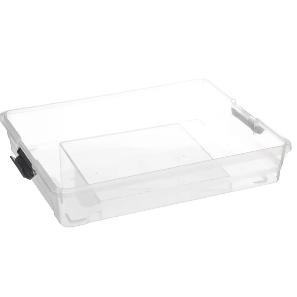 Sorting box with 12 inserts, EZY SORT IT LARGE, 35 x 28,5 x H 7 cm, Transparent / Grey in the group Storage / Storage boxes / Mini organizers at SmartaSaker.se (41783)