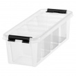 Box for Organizing, 4 Inserts, SMARTSTORE 3,5L, CLASSIC, Slim, 38 x 14 x H 11 cm, Transparent / Black Box for Organizing, 4 Inserts, SMARTSTORE 3,5L, CLASSIC, Slim, 38 x 14 x H 11 cm, Transparent / Black