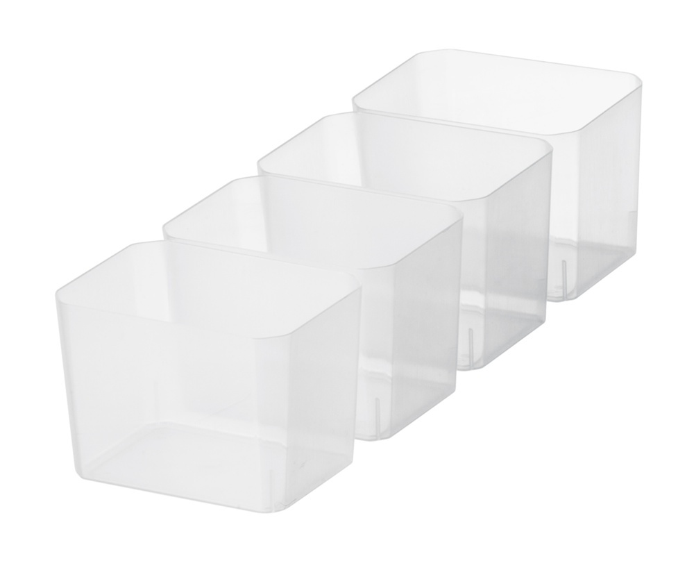 Box for Organizing, 4 Inserts, SMARTSTORE 3,5L, CLASSIC, Slim, 38 x 14 x H 11 cm, Transparent / Black in the group Storage / Storage boxes at SmartaSaker.se (41784)
