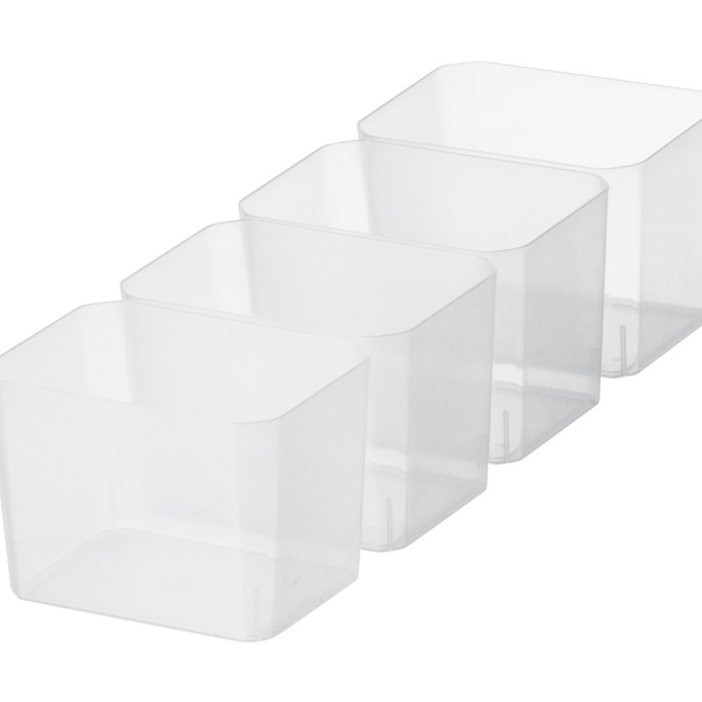 Box for Organizing, 4 Inserts, SMARTSTORE 3,5L, CLASSIC, Slim, 38 x 14 x H 11 cm, Transparent / Black in the group Storage / Storage boxes at SmartaSaker.se (41784)
