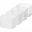 Box for Organizing, 4 Inserts, SMARTSTORE 3,5L, CLASSIC, Slim, 38 x 14 x H 11 cm, Transparent / Black Box for Organizing, 4 Inserts, SMARTSTORE 3,5L, CLASSIC, Slim, 38 x 14 x H 11 cm, Transparent / Black