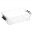 Sorting box with 4 inserts, EZY SORT IT SMALL, 22.5 x 15.5 x H 7 cm, Transparent / Grey Sorting box with 4 inserts, EZY SORT IT SMALL, 22.5 x 15.5 x H 7 cm, Transparent / Grey