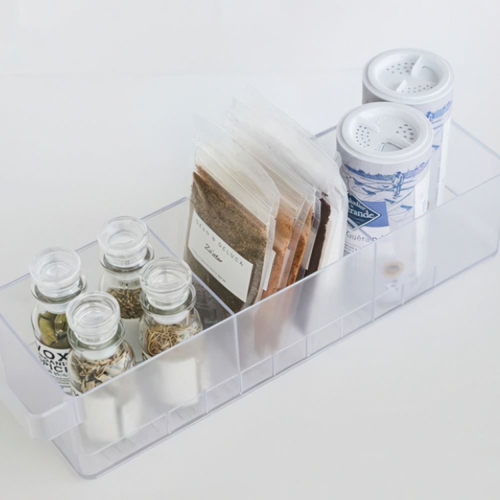 Storage box with dividers, Stackable, TOWER FRIDGE ORGANIZER , Yamazaki, Tranparent in the group Storage / Kitchen storage / Fridge storage at SmartaSaker.se (41787)