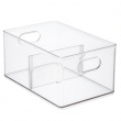 Box for the freezer, with divider, THE HOME EDIT FREEZER BIN, 20.3 x 30.5 x H15.2 cm, Transparent