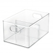 Box for the freezer, with divider, THE HOME EDIT FREEZER BIN, 20.3 x 30.5 x H15.2 cm, Transparent