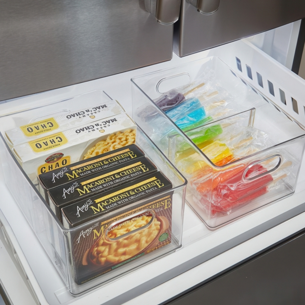 Box for the freezer, with divider, THE HOME EDIT FREEZER BIN, 20.3 x 30.5 x H15.2 cm, Transparent in the group Storage / Kitchen storage / Food containers at SmartaSaker.se (41788)
