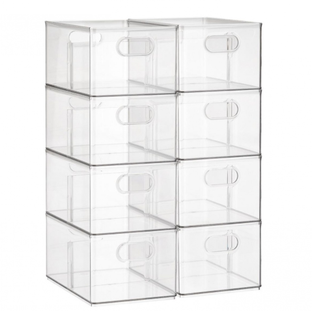 Box for the freezer, with divider, THE HOME EDIT FREEZER BIN, 20.3 x 30.5 x H15.2 cm, Transparent in the group Storage / Kitchen storage / Food containers at SmartaSaker.se (41788)