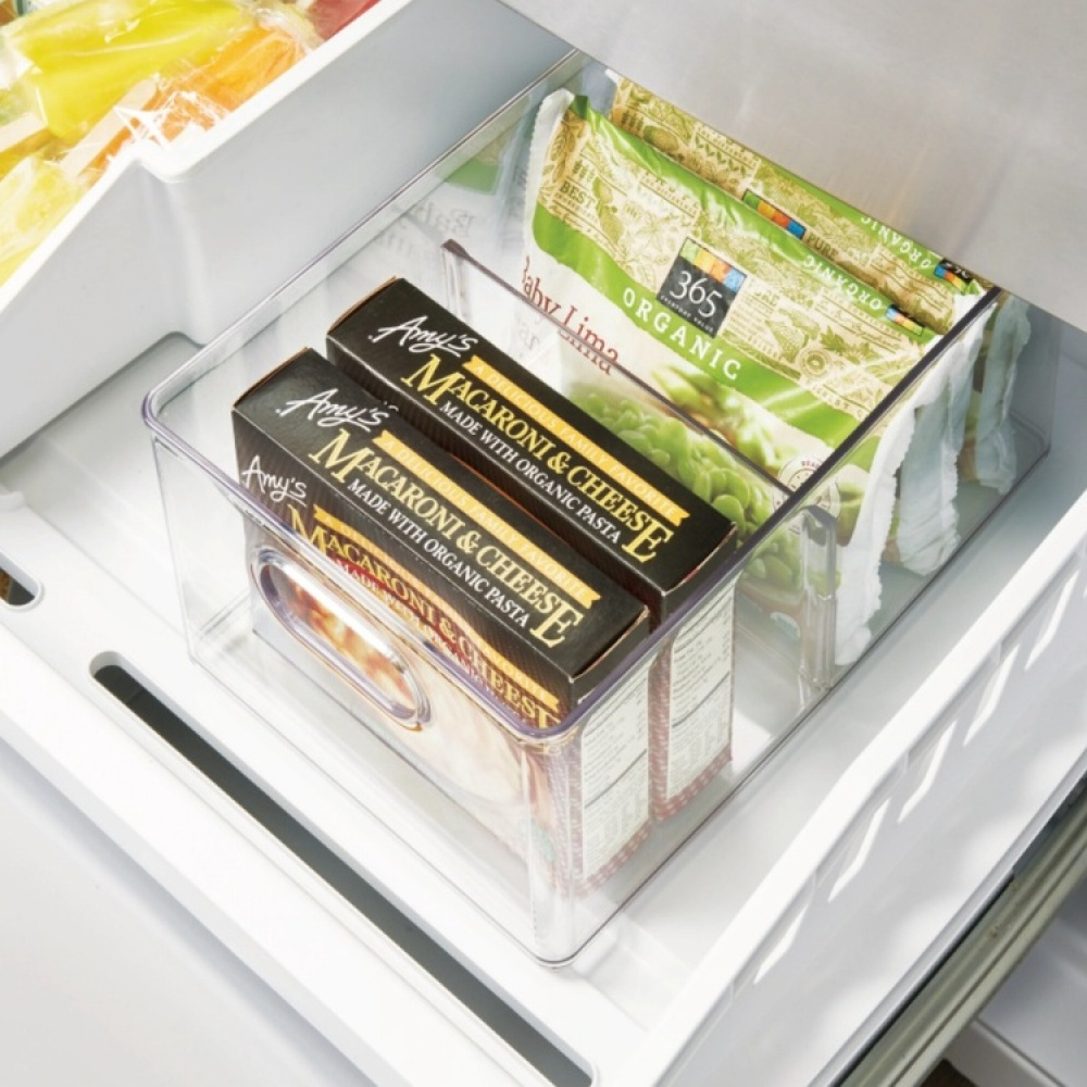 Box for the freezer, with divider, THE HOME EDIT FREEZER BIN, 20.3 x 30.5 x H15.2 cm, Transparent in the group Storage / Kitchen storage / Food containers at SmartaSaker.se (41788)