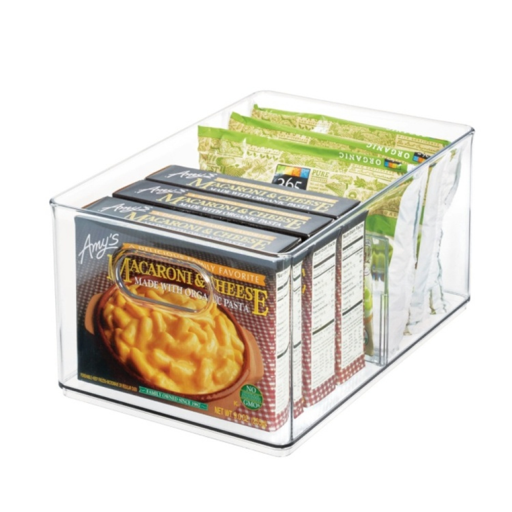 Box for the freezer, with divider, THE HOME EDIT FREEZER BIN, 20.3 x 30.5 x H15.2 cm, Transparent in the group Storage / Kitchen storage / Food containers at SmartaSaker.se (41788)
