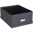 Box with label frame, BIGSO KATRIN CANVAS, 45 x 34,5 x H 18