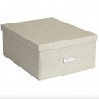 Box with label frame, BIGSO KATRIN CANVAS, 45 x 34,5 x H 18