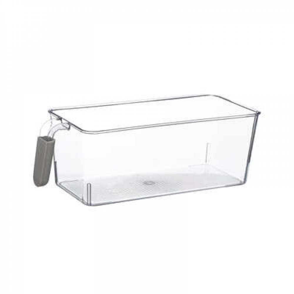 Storage box with handle, NARROW RANGEMENT, 27,5 x 12,5 x H 11 cm, Clear in the group Storage / Storage boxes at SmartaSaker.se (41795)