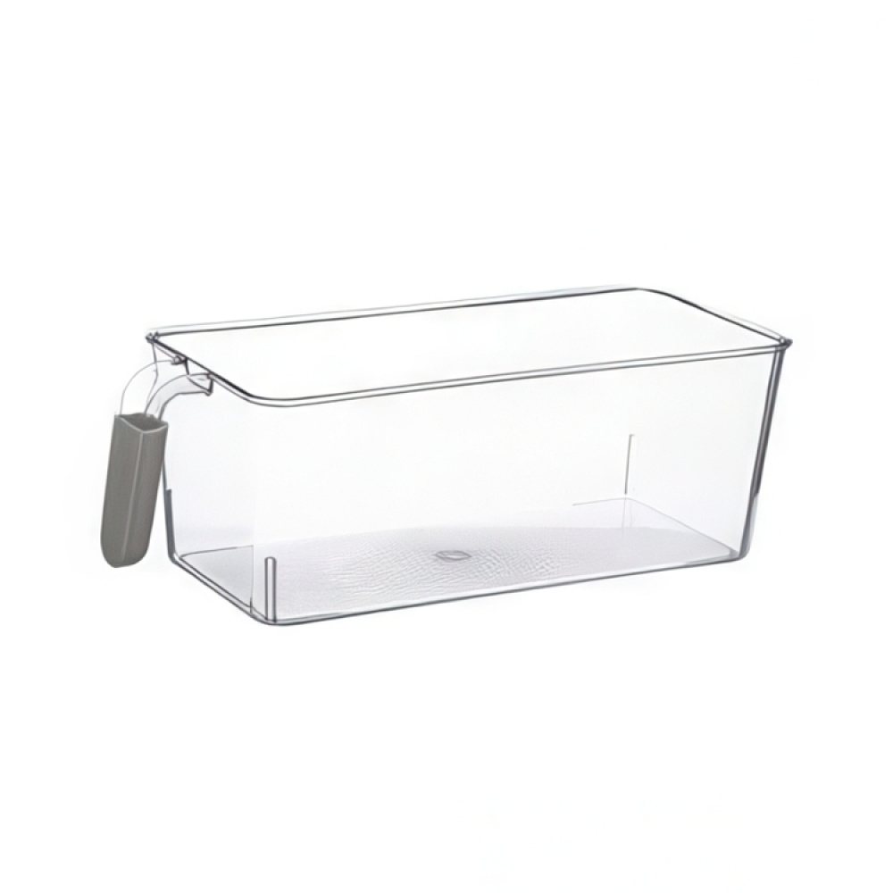 Storage box with handle, NARROW RANGEMENT, 27,5 x 12,5 x H 11 cm, Clear in the group Storage / Storage boxes at SmartaSaker.se (41795)