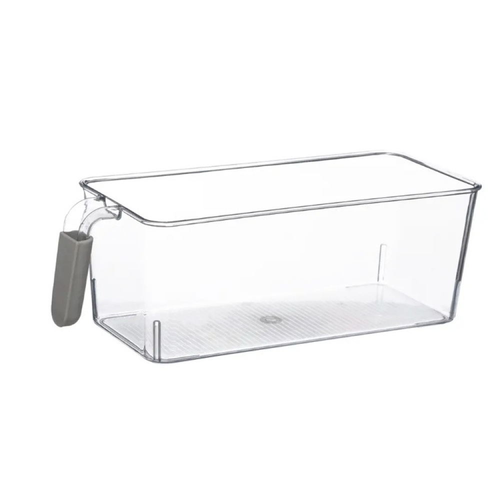 Storage box with handle, NARROW RANGEMENT, 27,5 x 12,5 x H 11 cm, Clear in the group Storage / Storage boxes at SmartaSaker.se (41795)