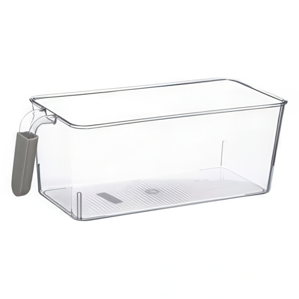 Storage box with handle, WIDE RANGEMENT, 27,5 x 17,5 x H 11 cm, Clear in the group Storage / Storage boxes at SmartaSaker.se (41796)