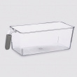 Storage box with handle, WIDE RANGEMENT, 27,5 x 17,5 x H 11 cm, Clear