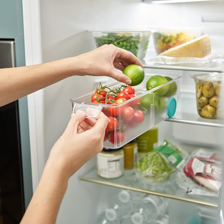 Storage box with wheels, JOSEPH JOSEPH COMPACT STORAGE BIN, 10,4 x 30,8 x H 8,5 cm, Transparent in the group Storage / Kitchen storage / Fridge storage at SmartaSaker.se (41798)