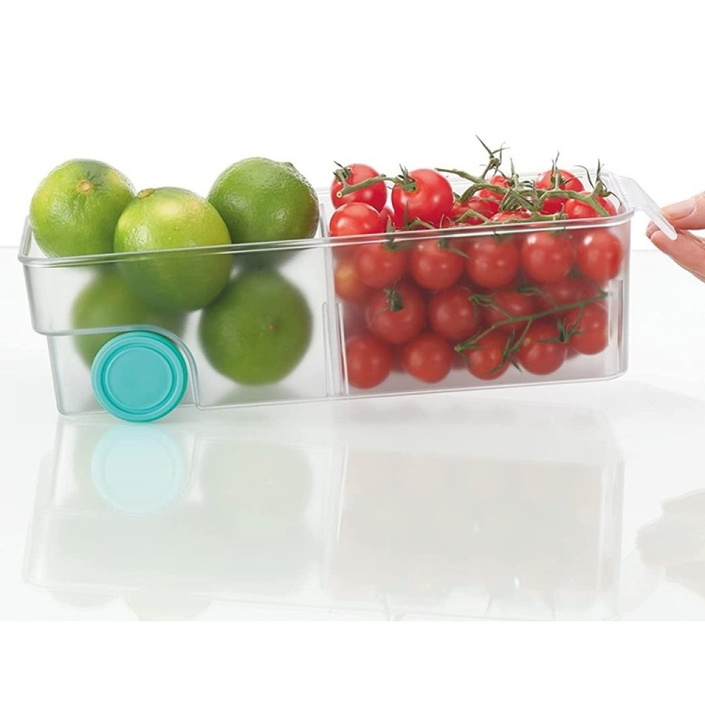 Storage box with wheels, JOSEPH JOSEPH COMPACT STORAGE BIN, 10,4 x 30,8 x H 8,5 cm, Transparent in the group Storage / Kitchen storage / Fridge storage at SmartaSaker.se (41798)