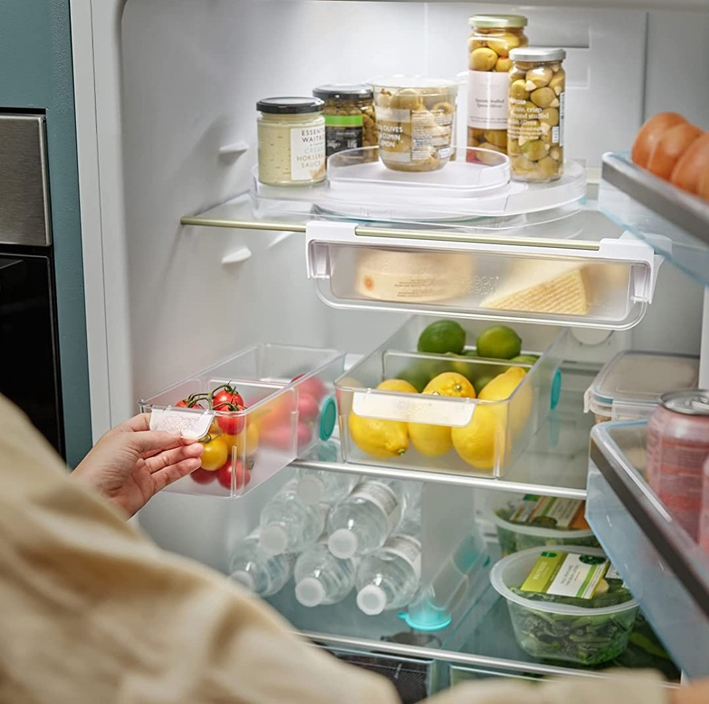 Storage box with wheels, JOSEPH JOSEPH COMPACT STORAGE BIN, 10,4 x 30,8 x H 8,5 cm, Transparent in the group Storage / Kitchen storage / Fridge storage at SmartaSaker.se (41798)