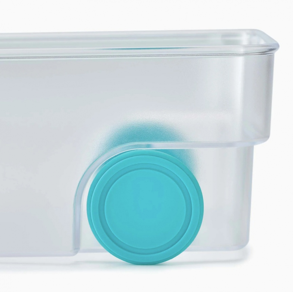 Storage box with wheels, JOSEPH JOSEPH LARGE COMPACT STORAGE BIN, 17,4 x 30,8 x H 8,5 cm, Transparent in the group Storage / Kitchen storage / Fridge storage at SmartaSaker.se (41799)
