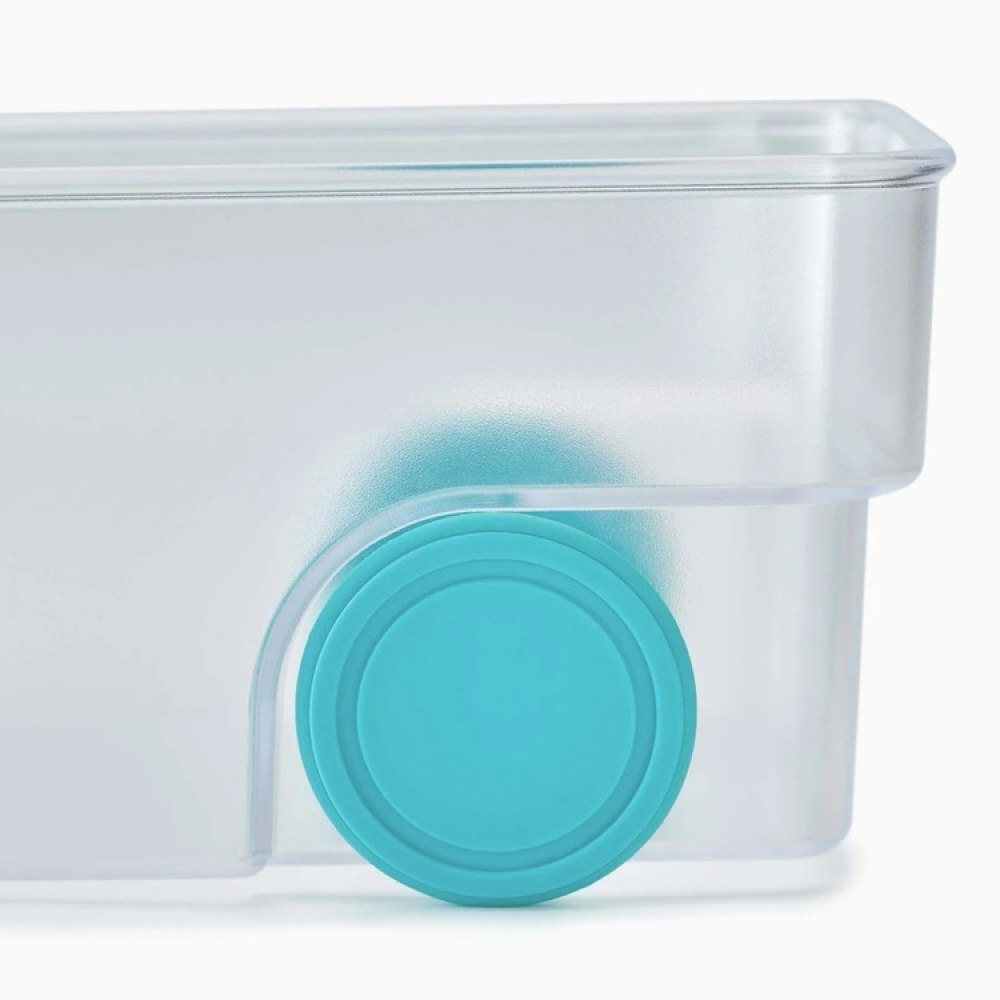 Storage box with wheels, JOSEPH JOSEPH LARGE COMPACT STORAGE BIN, 17,4 x 30,8 x H 8,5 cm, Transparent in the group Storage / Kitchen storage / Fridge storage at SmartaSaker.se (41799)