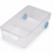 Storage box with wheels, JOSEPH JOSEPH LARGE COMPACT STORAGE BIN, 17,4 x 30,8 x H 8,5 cm, Transparent Storage box with wheels, JOSEPH JOSEPH LARGE COMPACT STORAGE BIN, 17,4 x 30,8 x H 8,5 cm, Transparent
