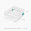 Storage box with wheels, JOSEPH JOSEPH XL COMPACT STORAGE BIN, 23,5 x 30,8 x H 8,5 cm, Transparent Storage box with wheels, JOSEPH JOSEPH XL COMPACT STORAGE BIN, 23,5 x 30,8 x H 8,5 cm, Transparent