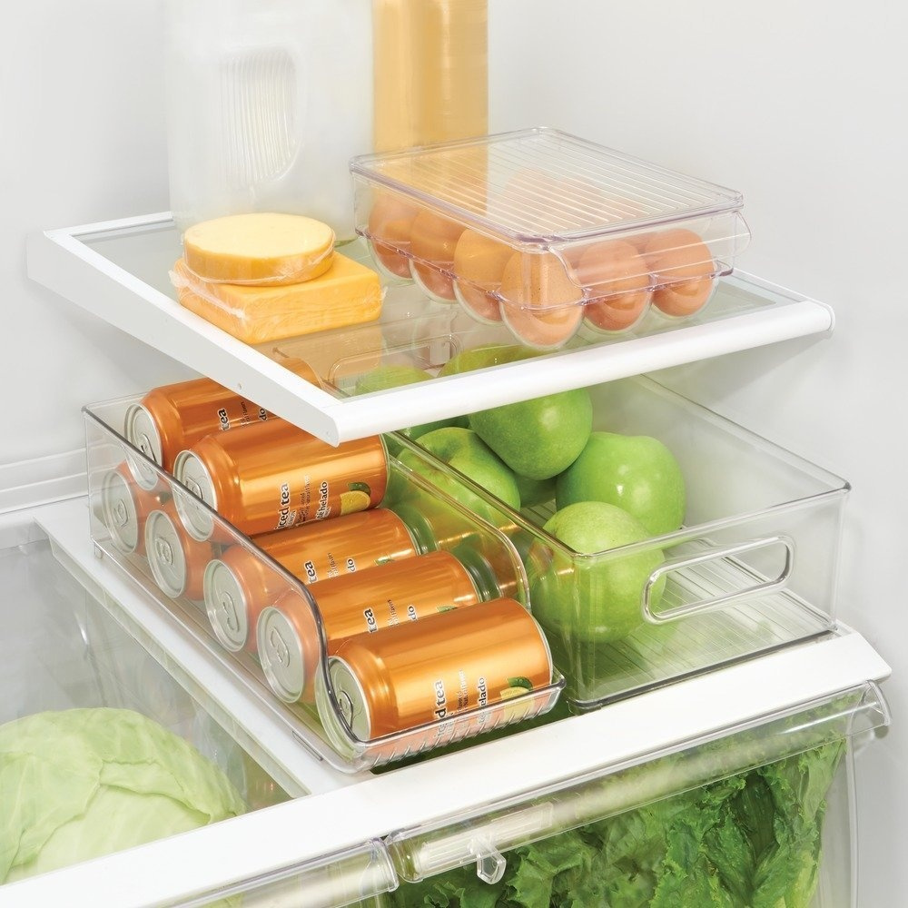 Bin with lid for 12 Eggs, PULLZ SMALL EGG BIN, 22 x 16 x H 8 cm, Transparent in the group Storage / Kitchen storage / Fridge storage at SmartaSaker.se (41808)