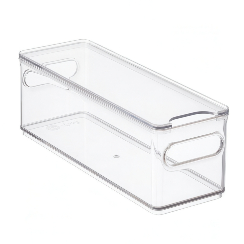 Storage Box, THE HOME EDIT NARROW FRIDGE BIN, 10,2 x 30,5 x H 10,8 cm, Transparent in the group Storage / Kitchen storage / Fridge storage at SmartaSaker.se (41814)
