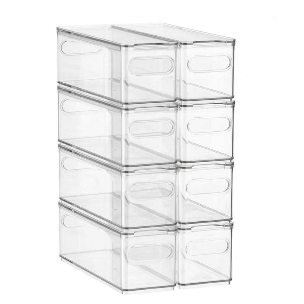 Storage Box, THE HOME EDIT NARROW FRIDGE BIN, 10,2 x 30,5 x H 10,8 cm, Transparent in the group Storage / Kitchen storage / Fridge storage at SmartaSaker.se (41814)