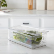Storage Box , THE HOME EDIT PRODUCE BIN, 15,2 x 30,5 x H10,8 cm, Transparent