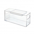 Container with sliding lid, THE HOME EDIT HAIR ACCESSORY BIN, Transparent Container with sliding lid, THE HOME EDIT HAIR ACCESSORY BIN, Transparent