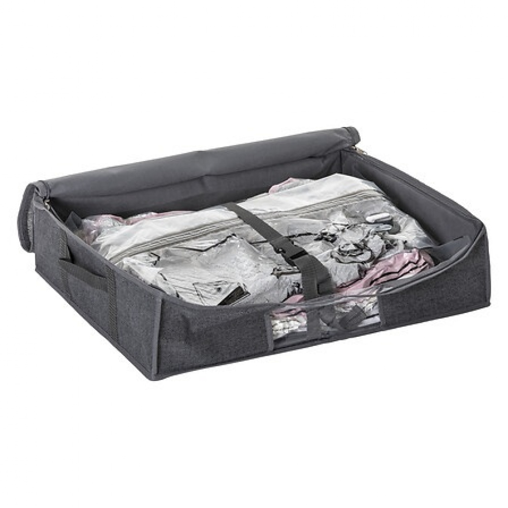Box with vacuum bag, SMALL AIR STORE UNDER BED, 60 x 45 x H 15 cm, Grey in the group Storage / Wardrobe storage / Vacuum storage / Vacuum bags with boxes at SmartaSaker.se (41822)