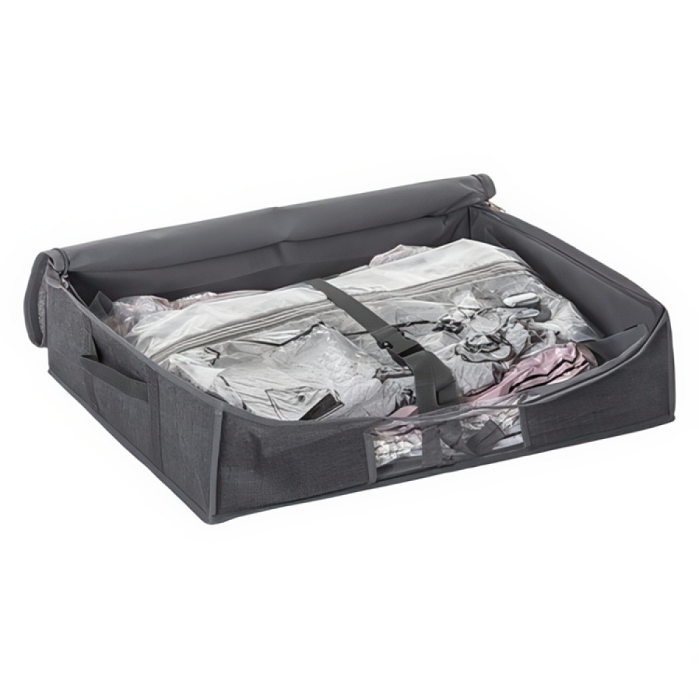 Box with vacuum bag, SMALL AIR STORE UNDER BED, 60 x 45 x H 15 cm, Grey in the group Storage / Wardrobe storage / Vacuum storage / Vacuum bags with boxes at SmartaSaker.se (41822)