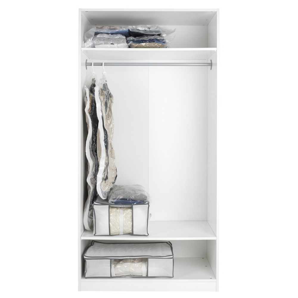 Box with vacuum bag, SOFT BOX, LARGE, 65 x 50 x H25 cm, White in the group Storage / Wardrobe storage / Vacuum storage / Vacuum bags with boxes at SmartaSaker.se (41823)