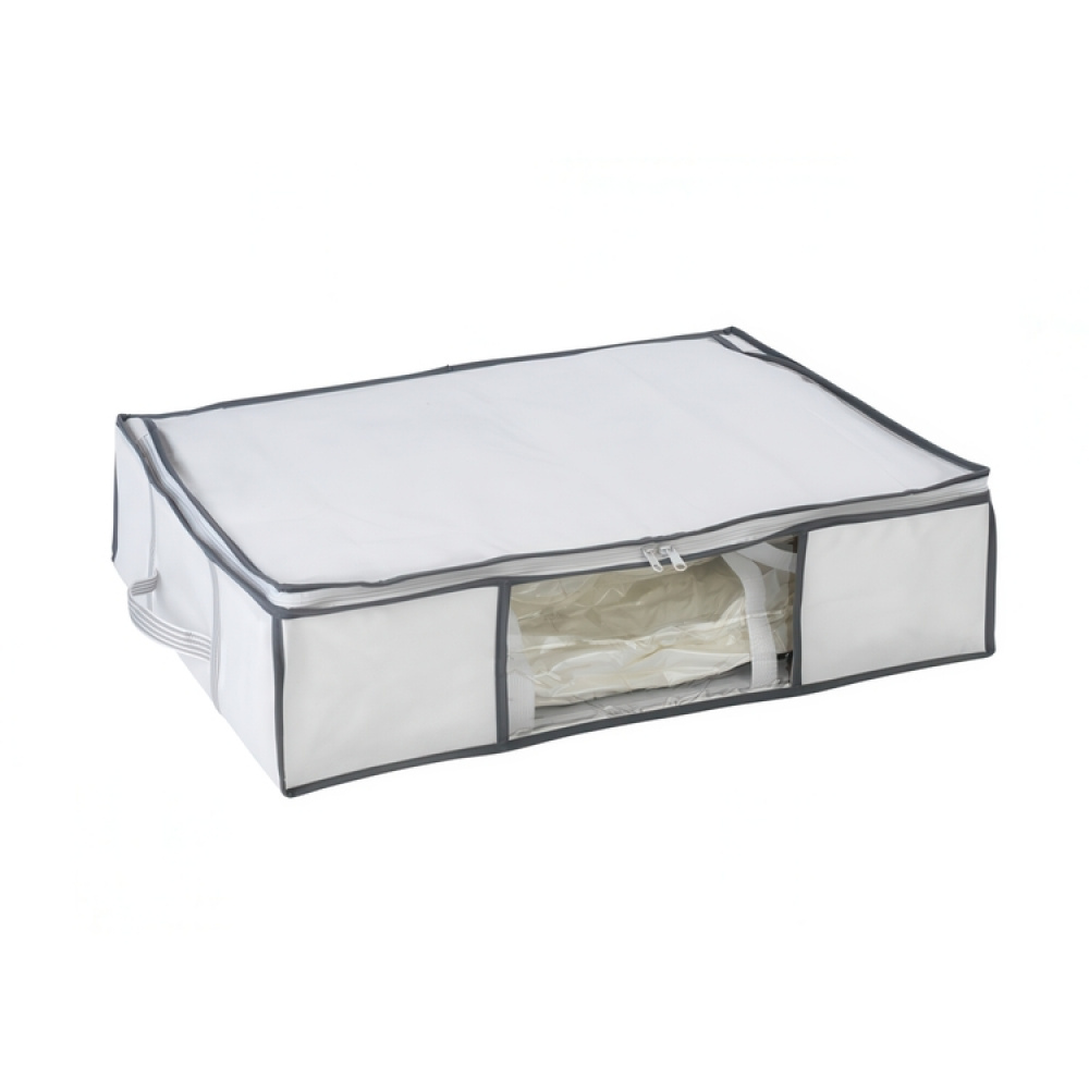 Box with vacuum bag, SOFT BOX, MEDIUM, 65 x 50 x H 15 cm, White in the group Storage / Wardrobe storage / Vacuum storage / Vacuum bags with boxes at SmartaSaker.se (41825)