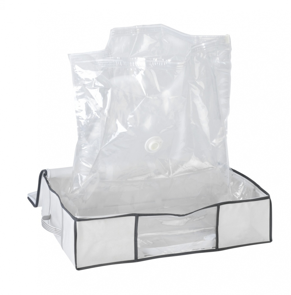 Box with vacuum bag, SOFT BOX, MEDIUM, 65 x 50 x H 15 cm, White in the group Storage / Wardrobe storage / Vacuum storage / Vacuum bags with boxes at SmartaSaker.se (41825)