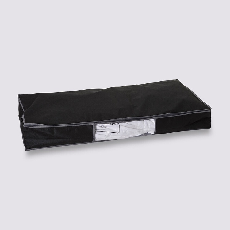 Box with vacuum bag, under-bed, NONWOVEN UNDER BED, 100 x 45 x H 15 cm, Black in the group Storage at SmartaSaker.se (41828)