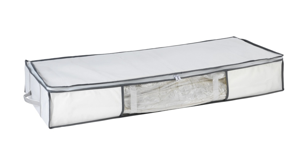 Box with vacuum bag, under-bed storage, SOFT BOX, 105 x 45 x H 15cm, white in the group Storage / Wardrobe storage / Vacuum storage / Vacuum bags with boxes at SmartaSaker.se (41829)
